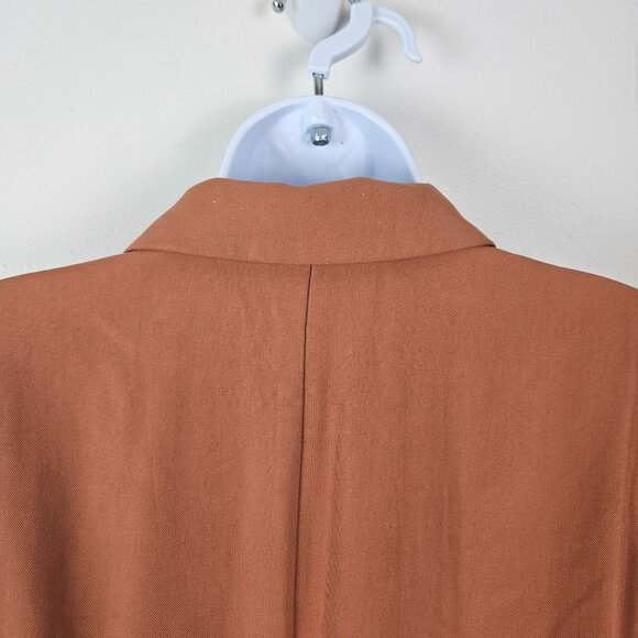 A New Day Women's Essential Blazer Double-Breasted Tan Size Small Business Chic - Picture 7 of 13